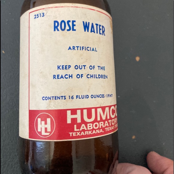 Vintage Rose Water Bottle (collectibles/decor) - Picture 3 of 5